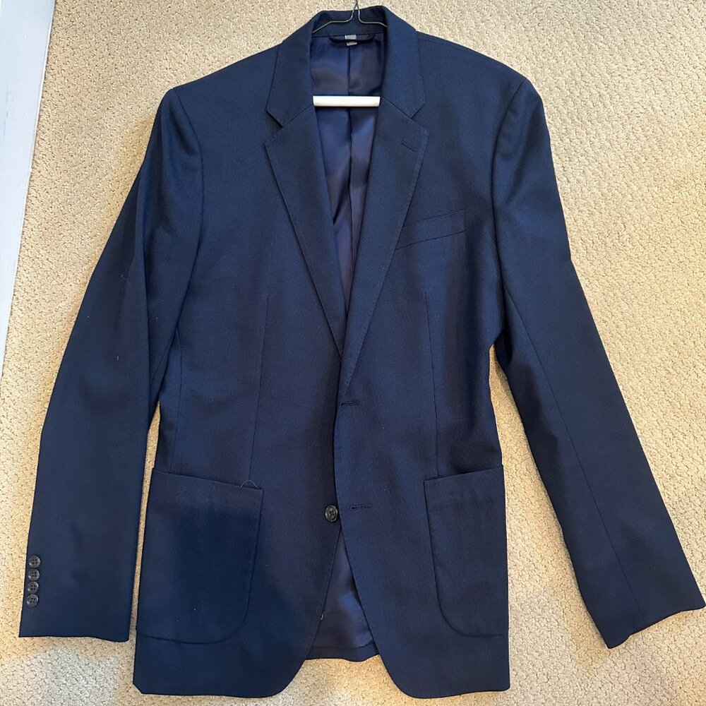 Bonobos Men's Slim Fit Flexo Navy Blue Sportcoat 40L